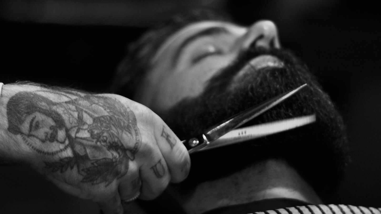 Beards and hot towel shaves